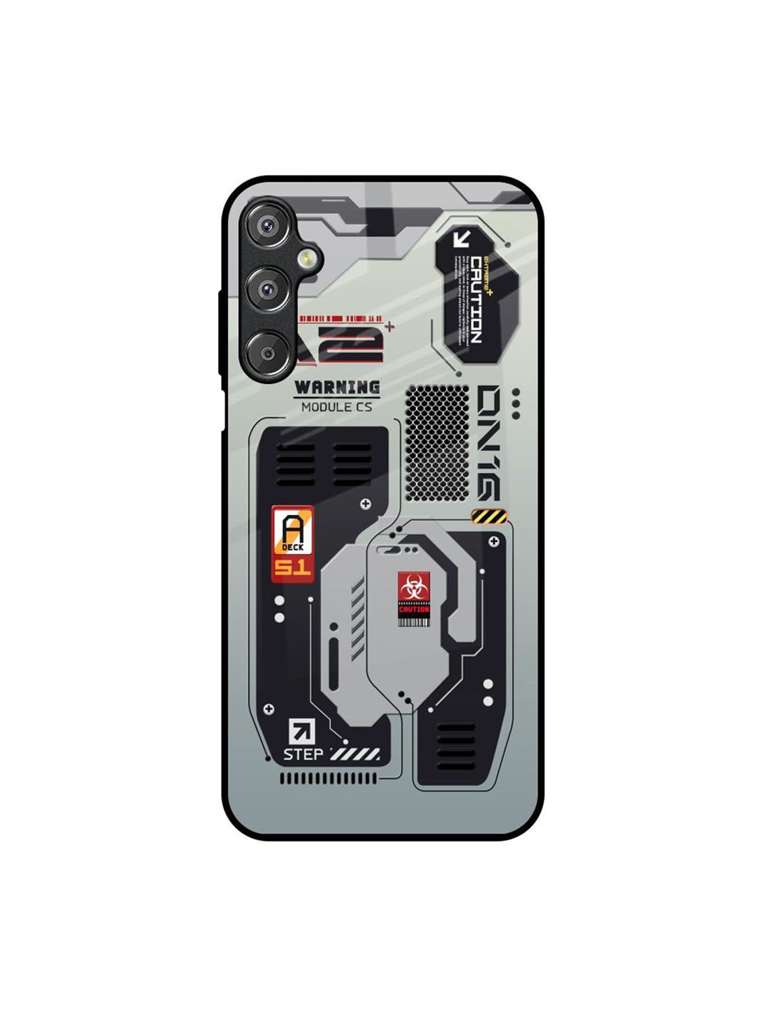 

QRIOH Typography Printed Samsung Galaxy M15 5G Back Case Mobile Accessories, Grey