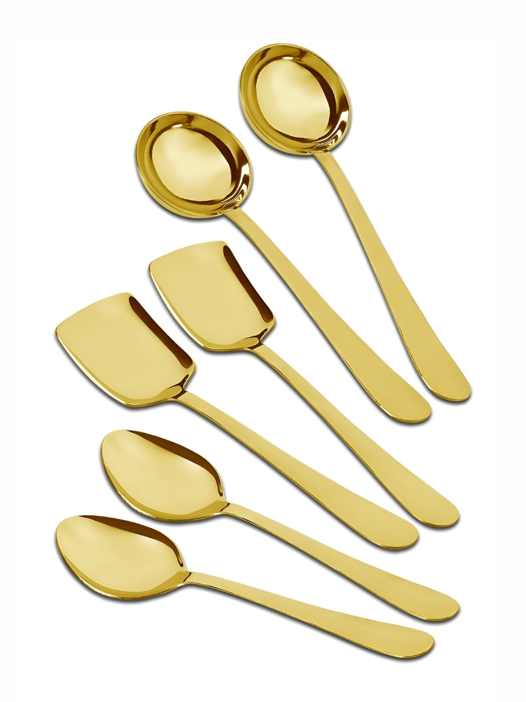 

Parage 6 Pieces Gold toned Stainless Steel Serving Spoon
