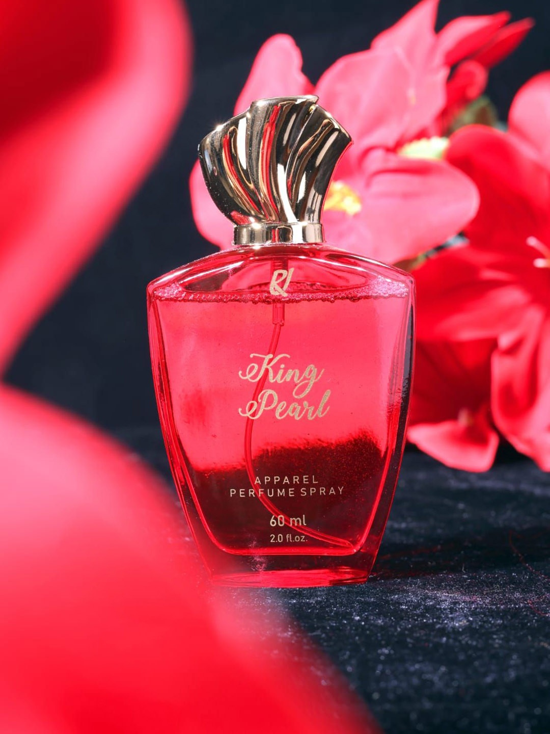 

RU Unisex King Pearl Long Lasting Perfume Spray - 60 ml, Red
