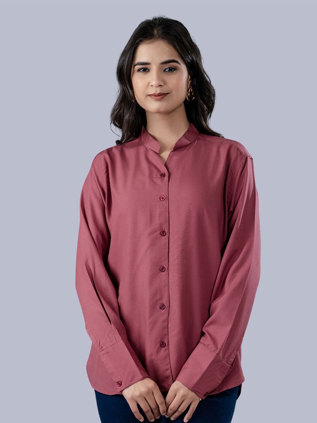 

GiftyBasket Women Opaque Casual Shirt, Peach