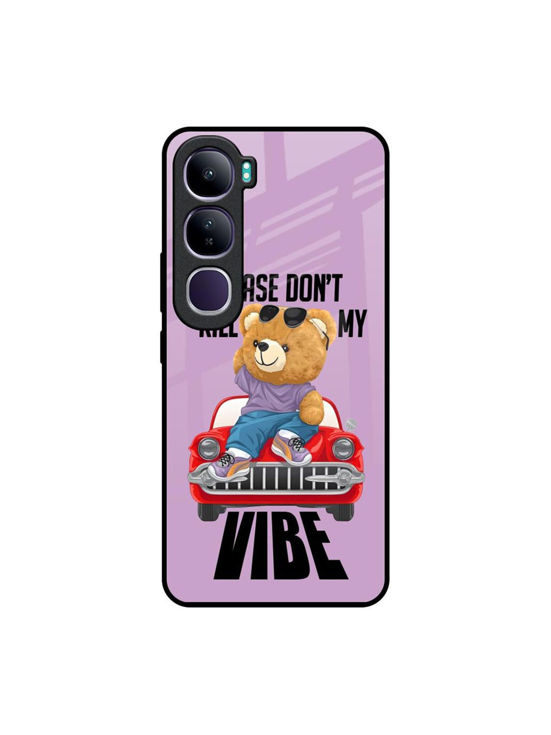 

QRIOH Typography Printed Vivo Y300 5G Back Case Mobile Accessories, Purple