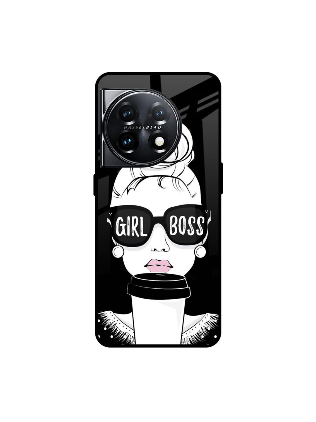 

QRIOH Quirky Printed OnePlus 11 5G Back Case Mobile Accessories, White