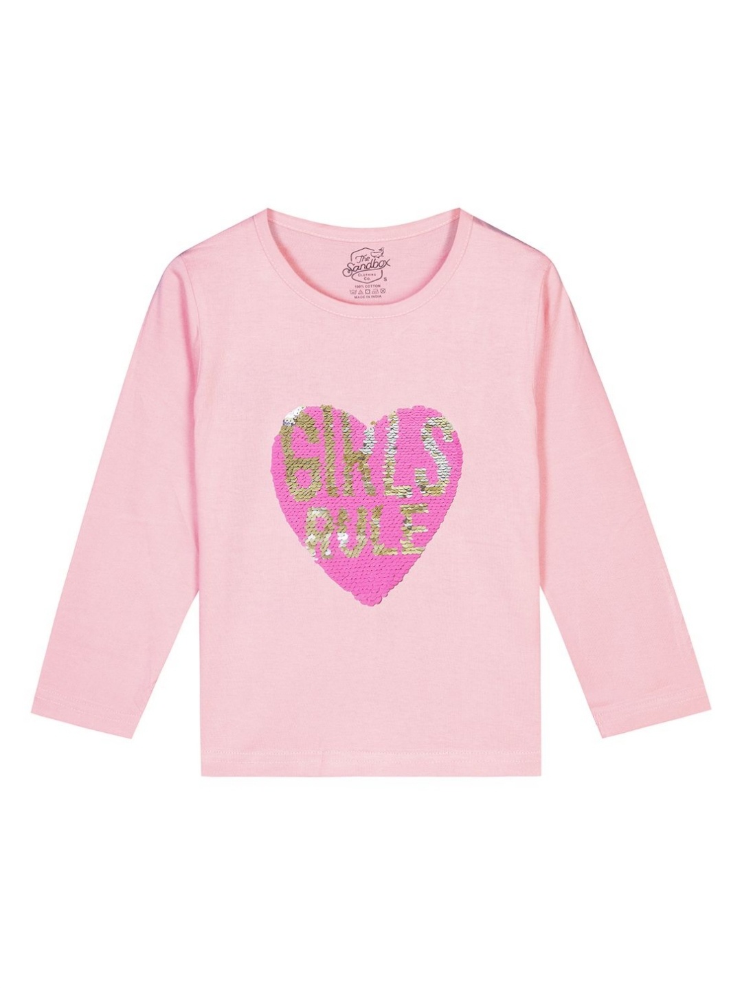 

The Sandbox Clothing Co. Girls Typography Printed T-shirt, Pink