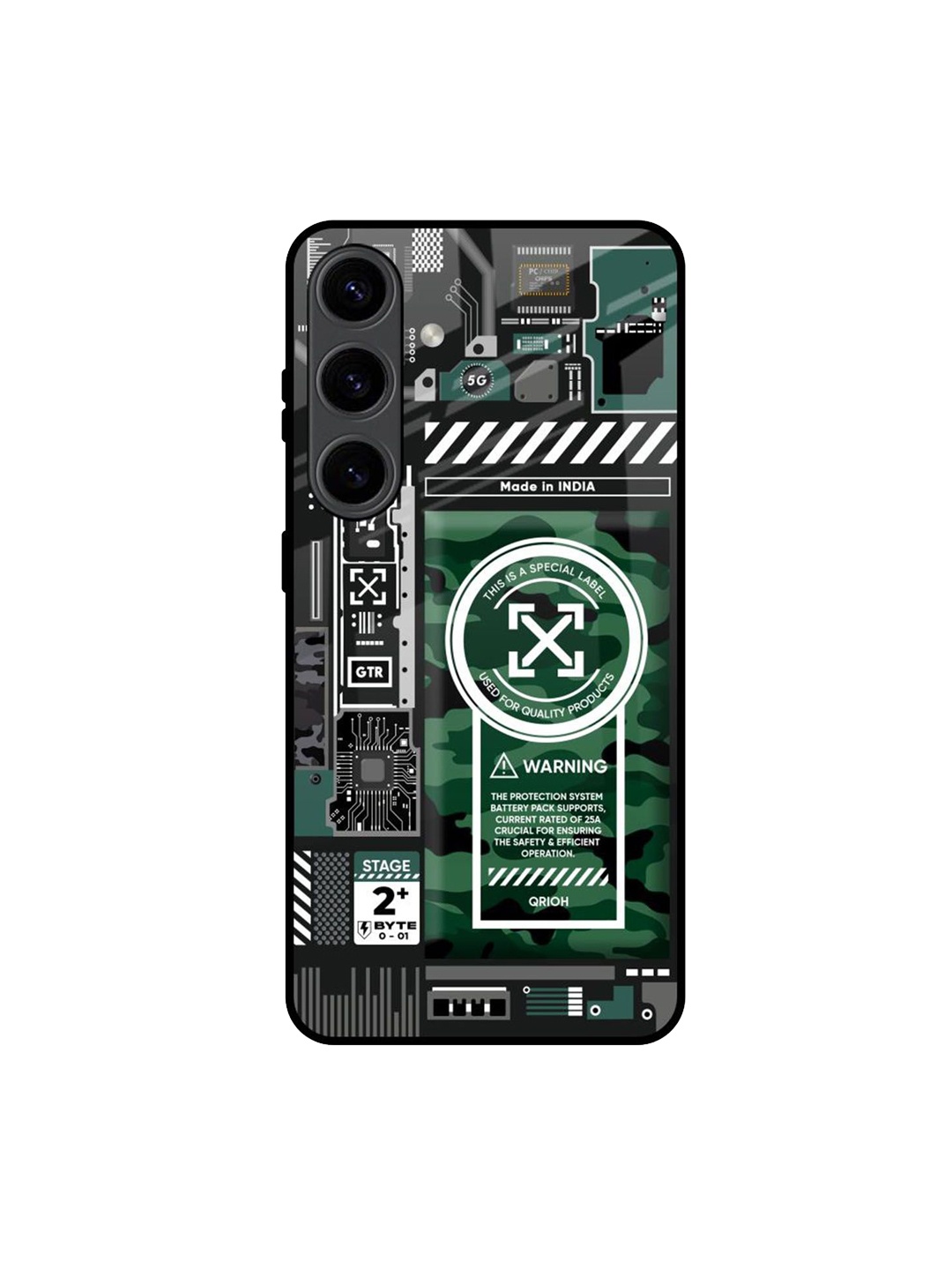 

QRIOH Typography Printed Samsung Galaxy S24 5G Back Case Mobile Accessories, Black