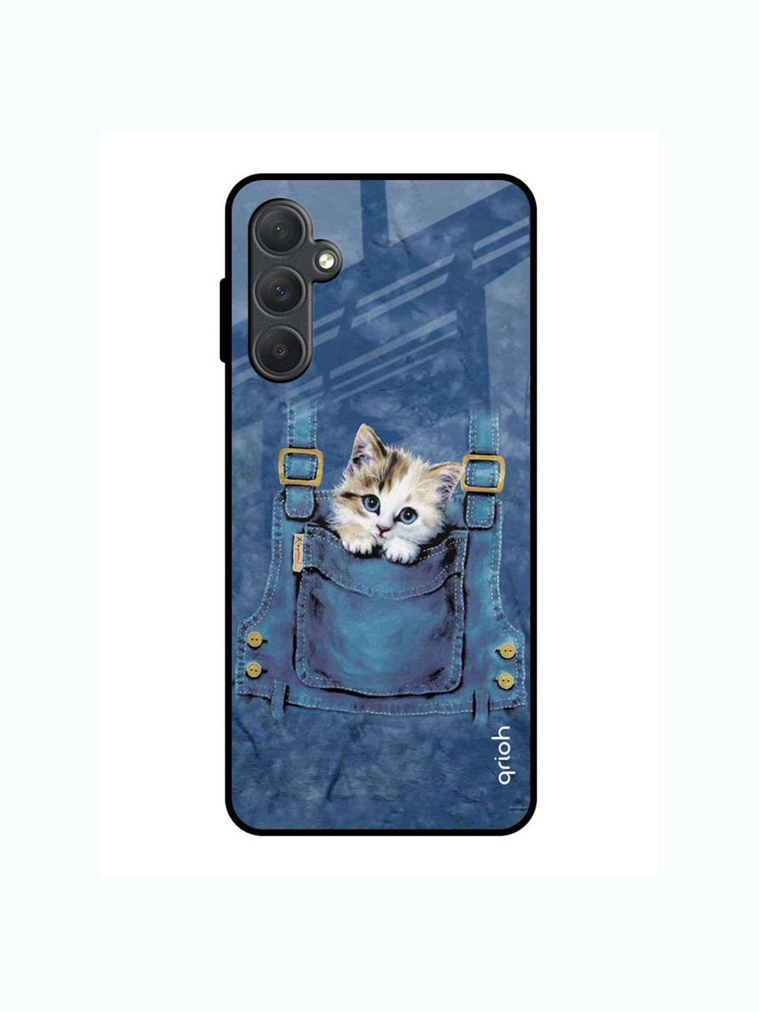 

QRIOH Quirky Printed Samsung Galaxy M54 5G Back Case Mobile Accessories, Blue