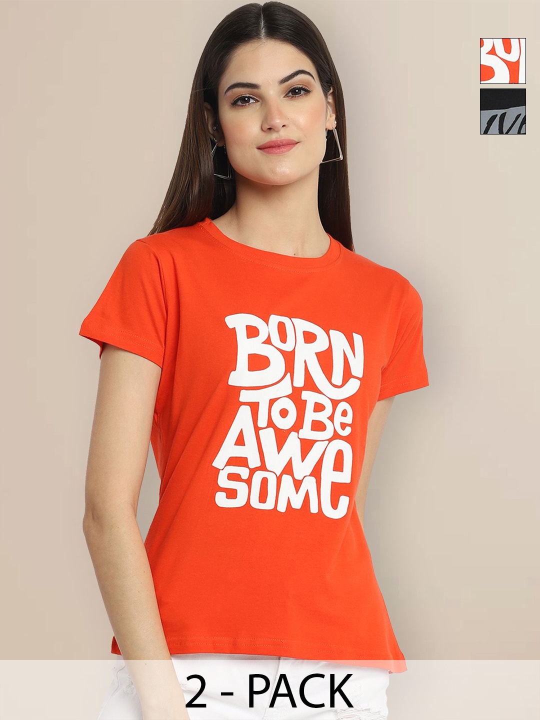 

Metronaut Women Typography 2 Printed T-shirt, Multi