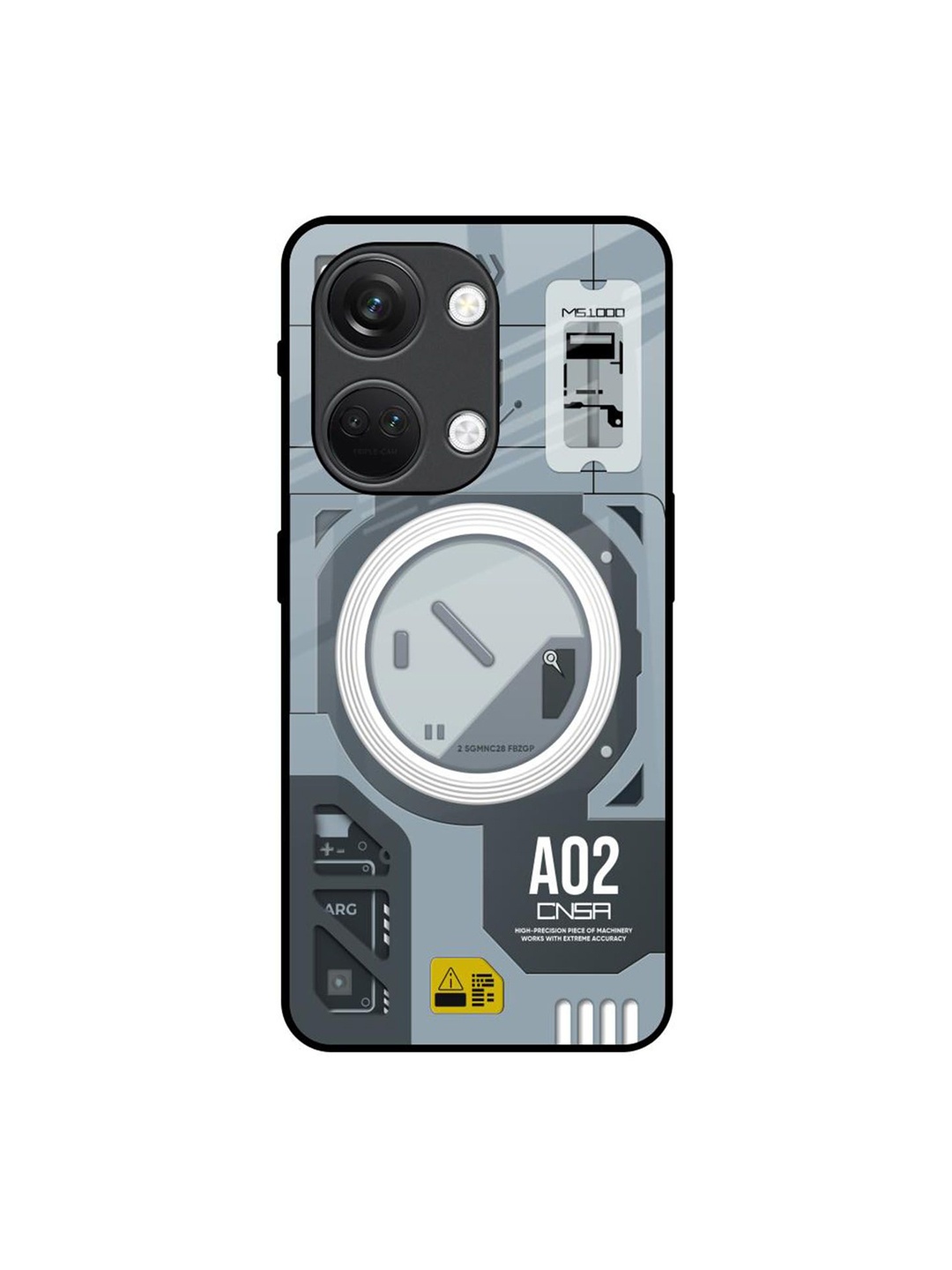 

QRIOH Typography Printed OnePlus Nord 3 5G Back Case Mobile Accessories, Grey