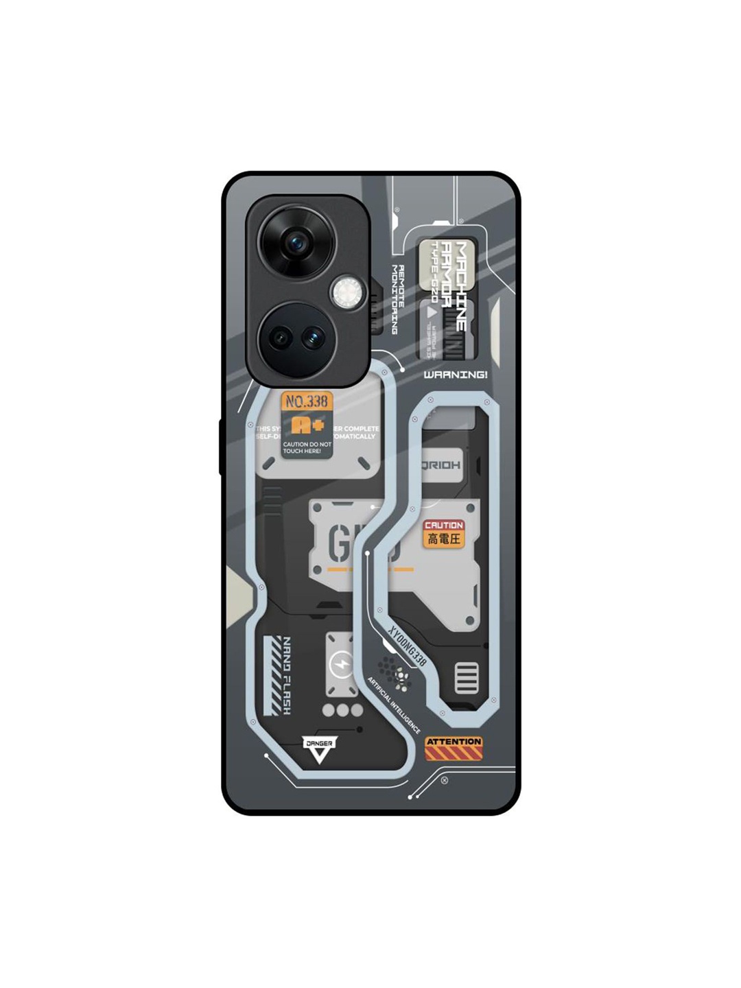 

QRIOH Typography Printed OnePlus Nord CE 3 5G Back Case Mobile Accessories, Grey