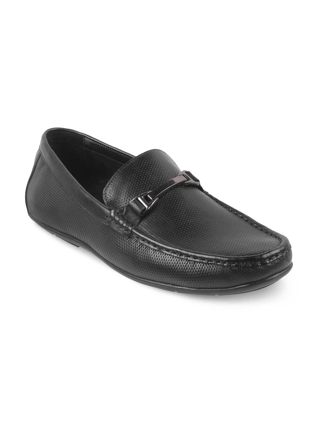 

Tresmode The Abianca Black Men Leather Driving Loafers
