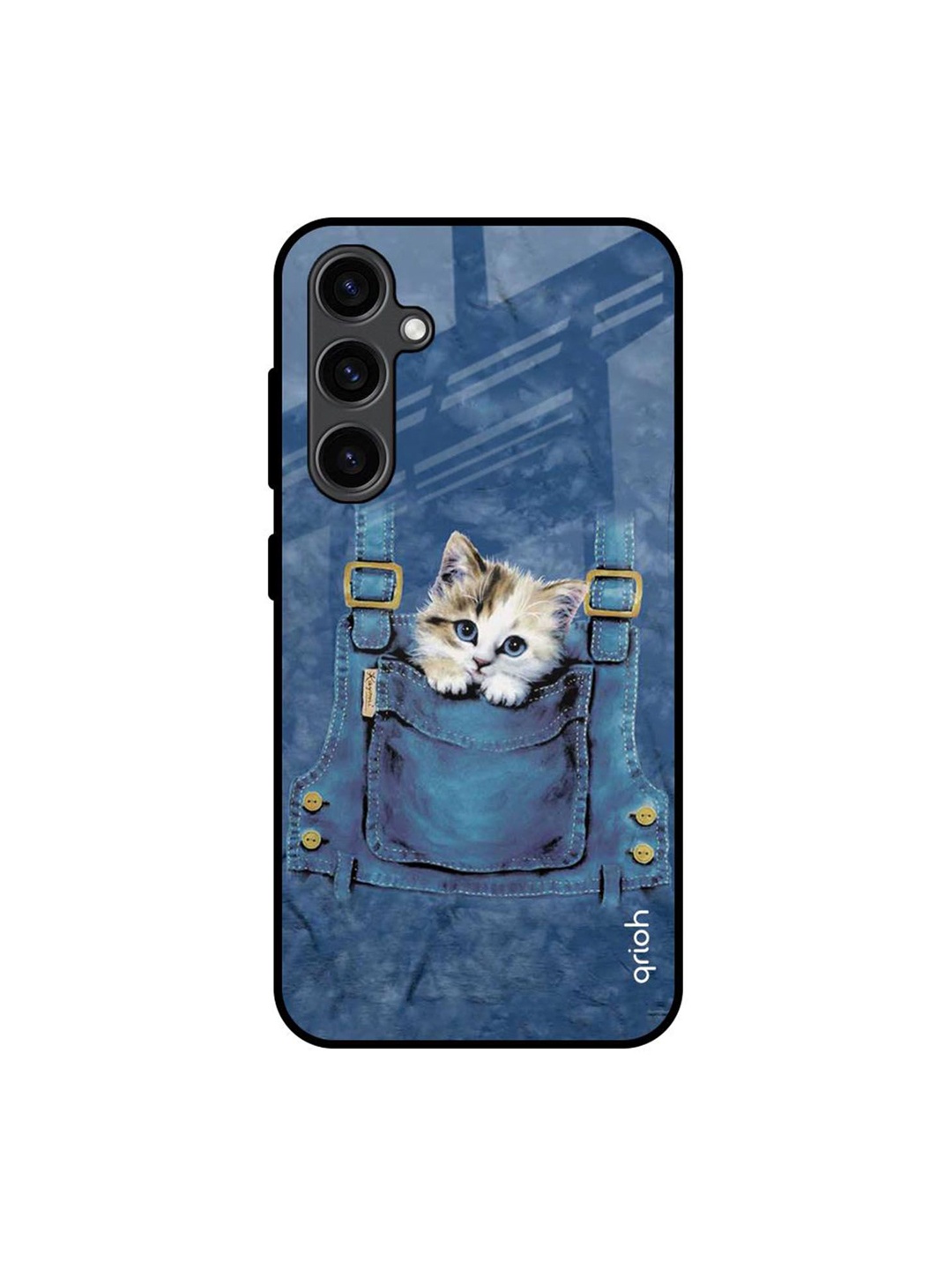 

QRIOH Quirky Printed Samsung Galaxy S23 FE 5G Back Case Mobile Accessories, Blue