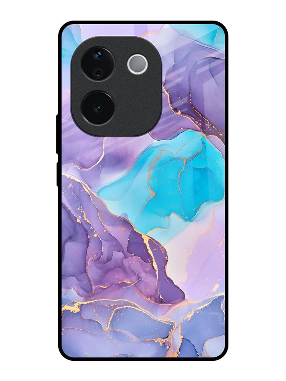 

QRIOH Abstract Printed IQOO Z9s Pro 5G Back Case Mobile Accessories, Purple