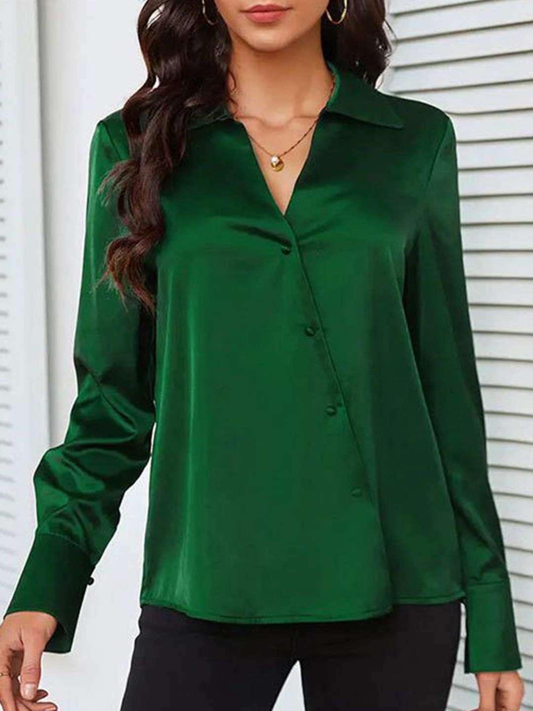 

all about you Shirt Style Top, Green