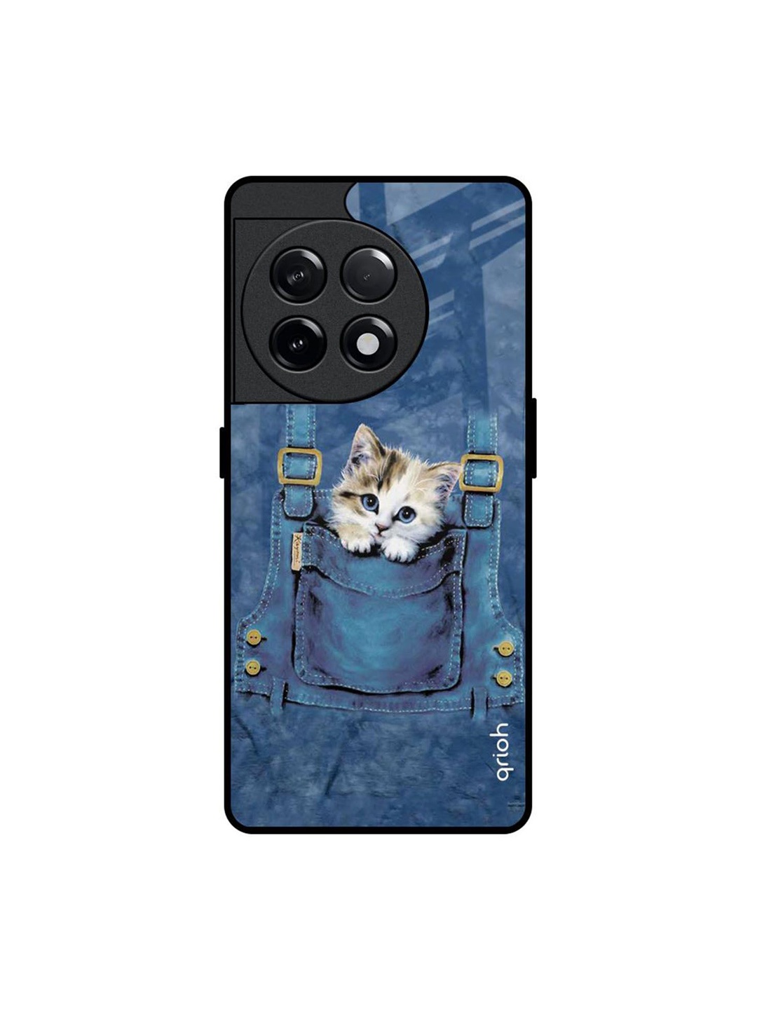

QRIOH Quirky Printed OnePlus 11R 5G Back Case Mobile Accessories, Blue