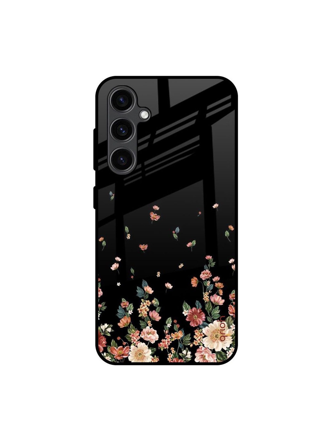 

QRIOH Floral Printed Samsung Galaxy S23 FE 5G Back Case Mobile Accessories, Black