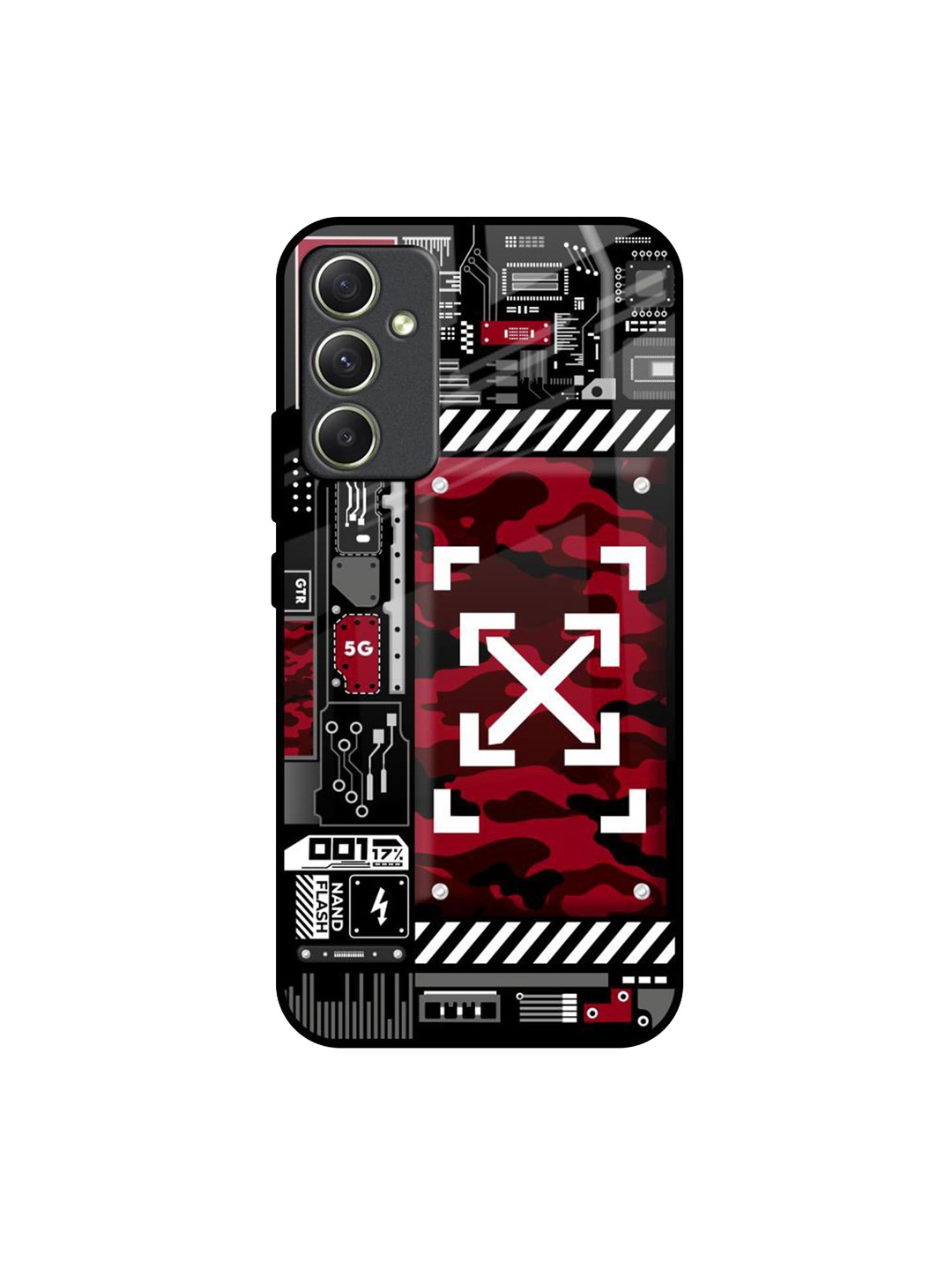 

QRIOH Typography Printed Samsung Galaxy A34 5G Back Case Mobile Accessories, Red