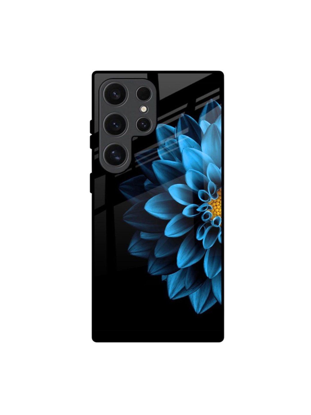 

QRIOH Floral Printed Samsung Galaxy S24 Ultra 5G Back Case Mobile Accessories, Black