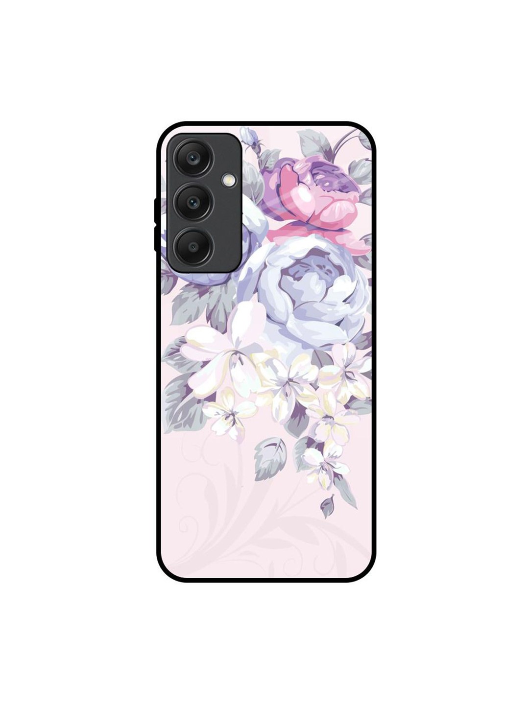 

QRIOH Floral Printed Samsung Galaxy A25 5G Back Case Mobile Accessories, Pink