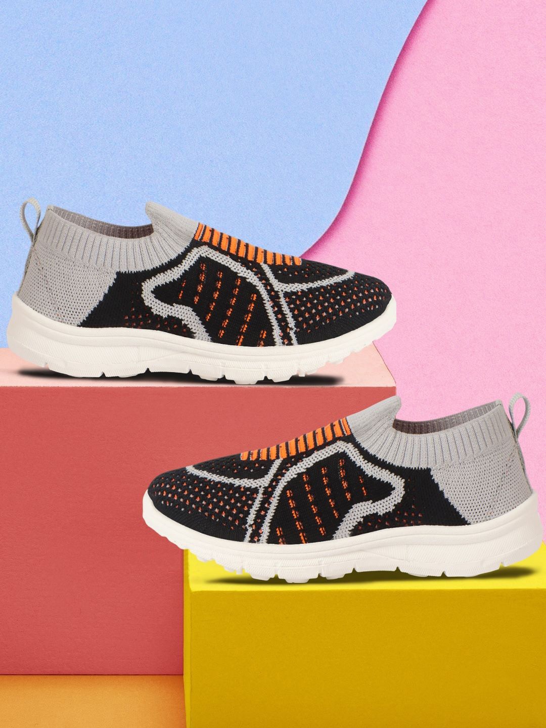 

BAESD Boys Woven Design Sneakers, Black