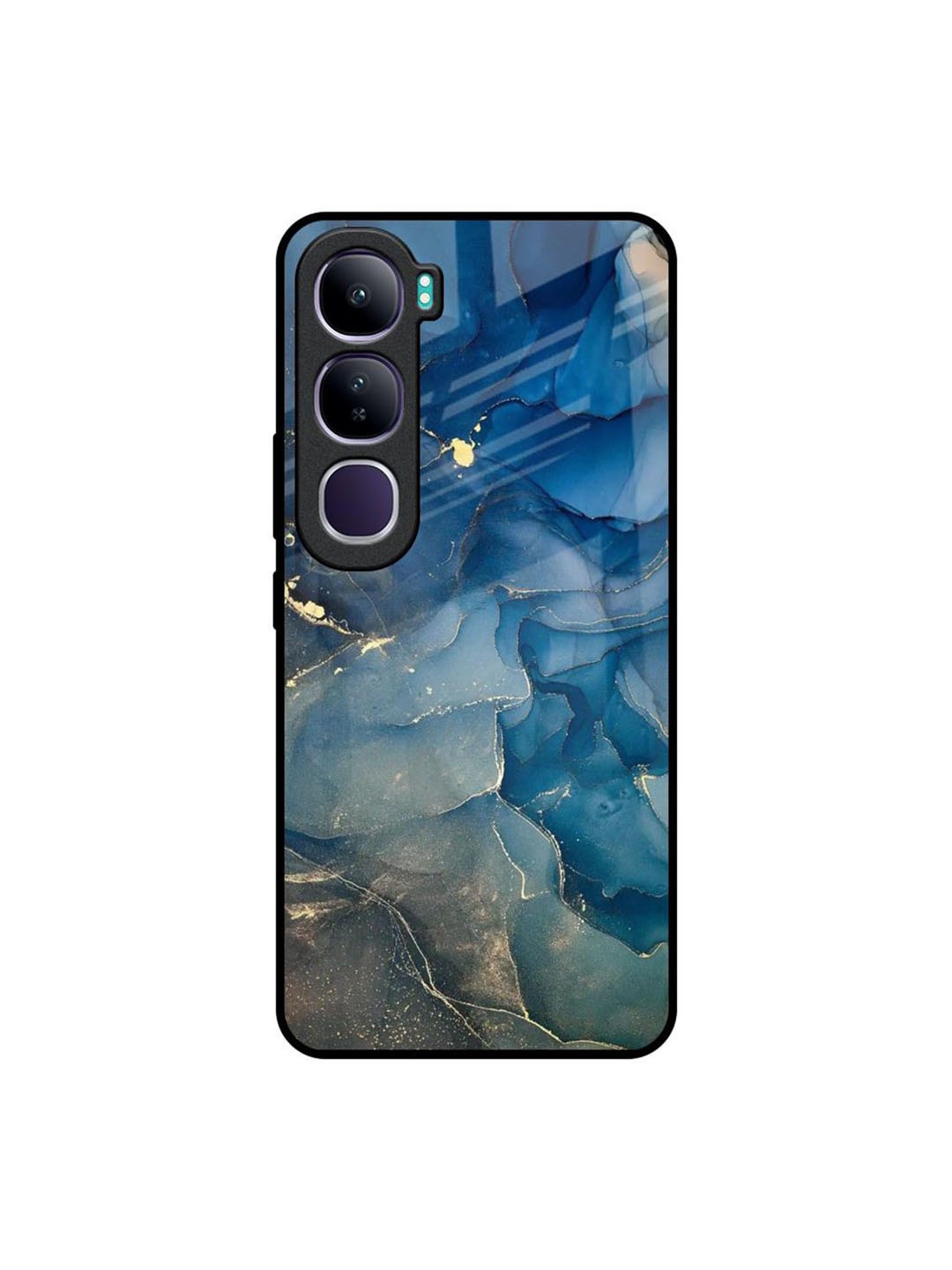 

QRIOH Abstract Printed Vivo Y300 5G Back Case Mobile Accessories, Blue