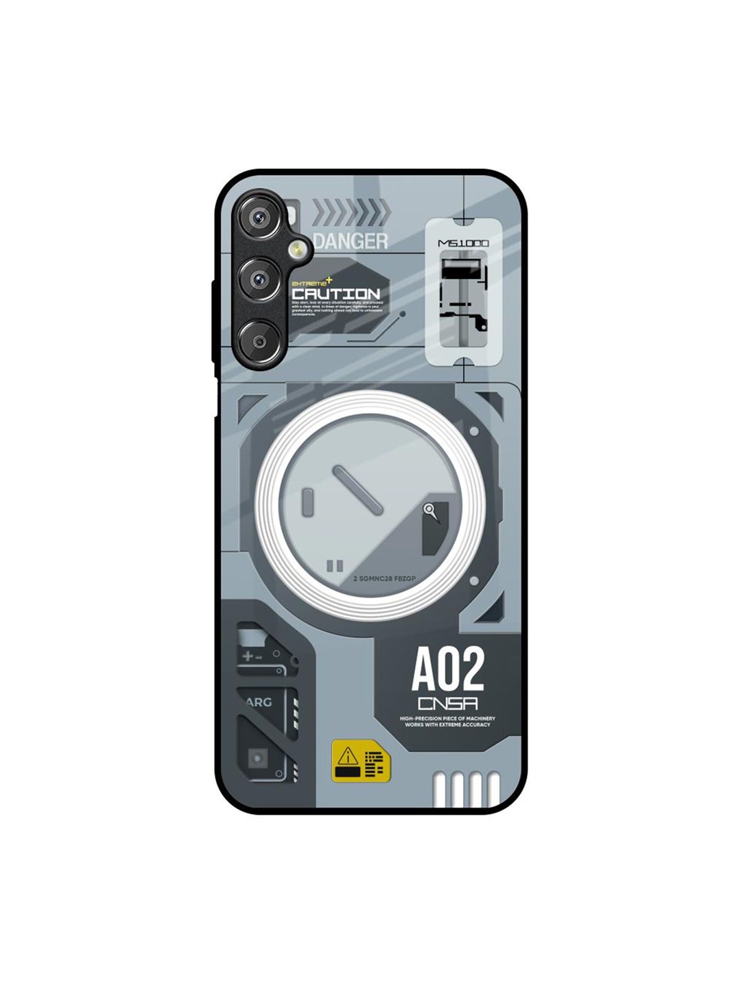 

QRIOH Typography Printed Samsung Galaxy M15 5G Back Case Mobile Accessories, Grey
