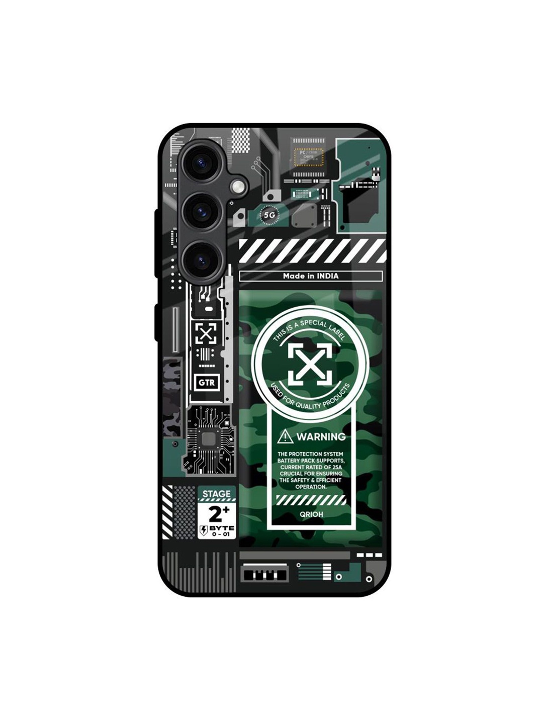 

QRIOH Typography Printed Samsung Galaxy S23 FE 5G Back Case Mobile Accessories, Green