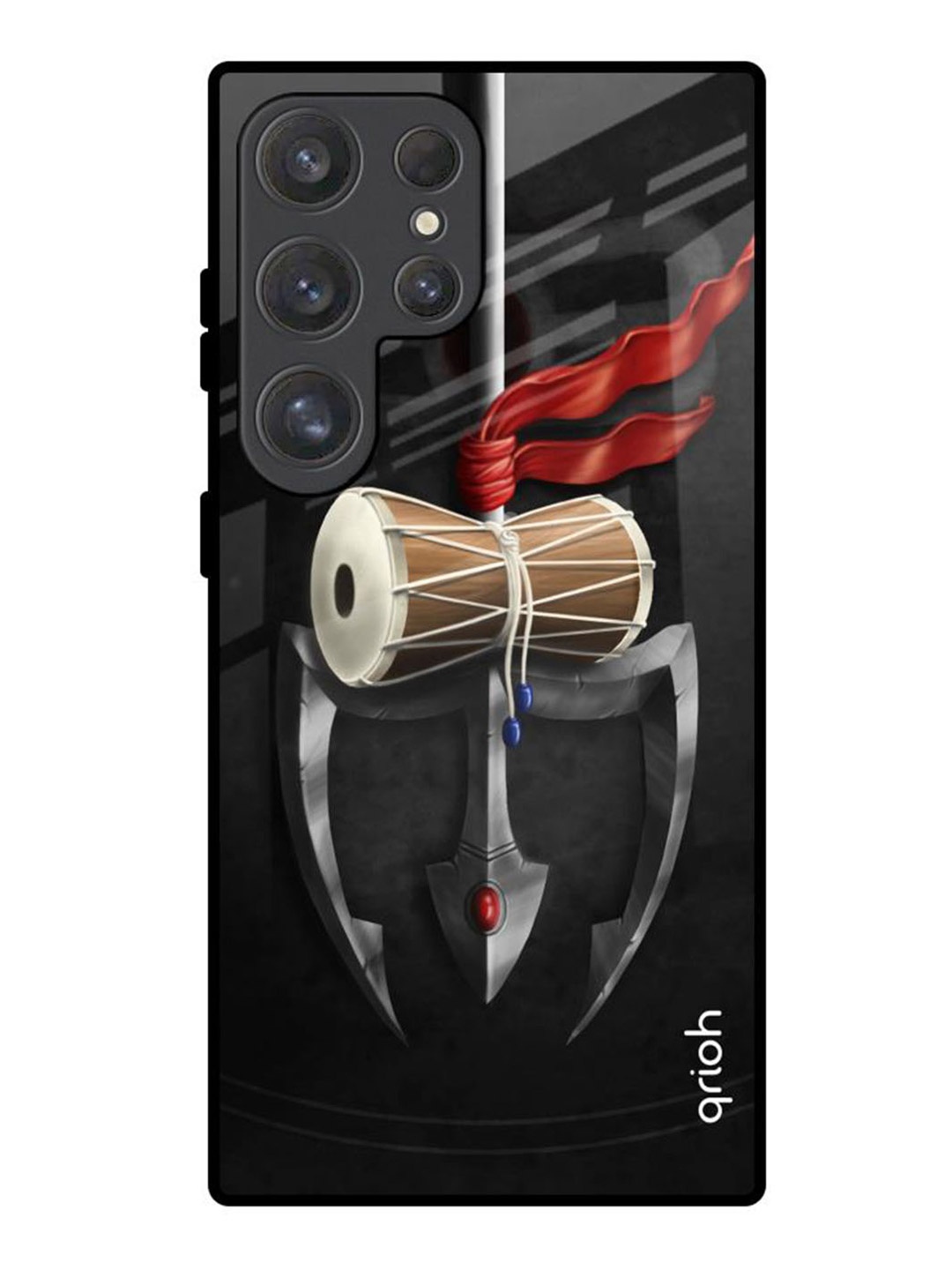 

QRIOH Quirky Printed Samsung Galaxy S25 Ultra 5G Back Case Mobile Accessories, Black