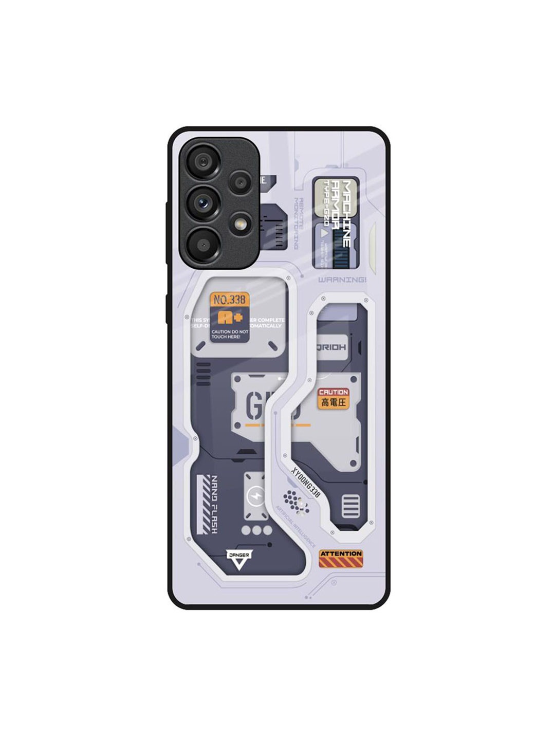

QRIOH Typography Printed Samsung Galaxy A33 5G Back Case Mobile Accessories, Grey melange