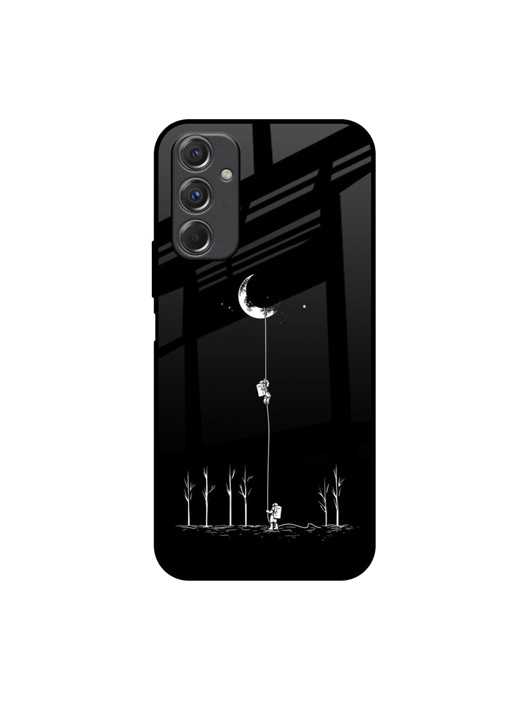 

QRIOH Quirky Printed Samsung Galaxy F34 5G Back Case Mobile Accessories, Black