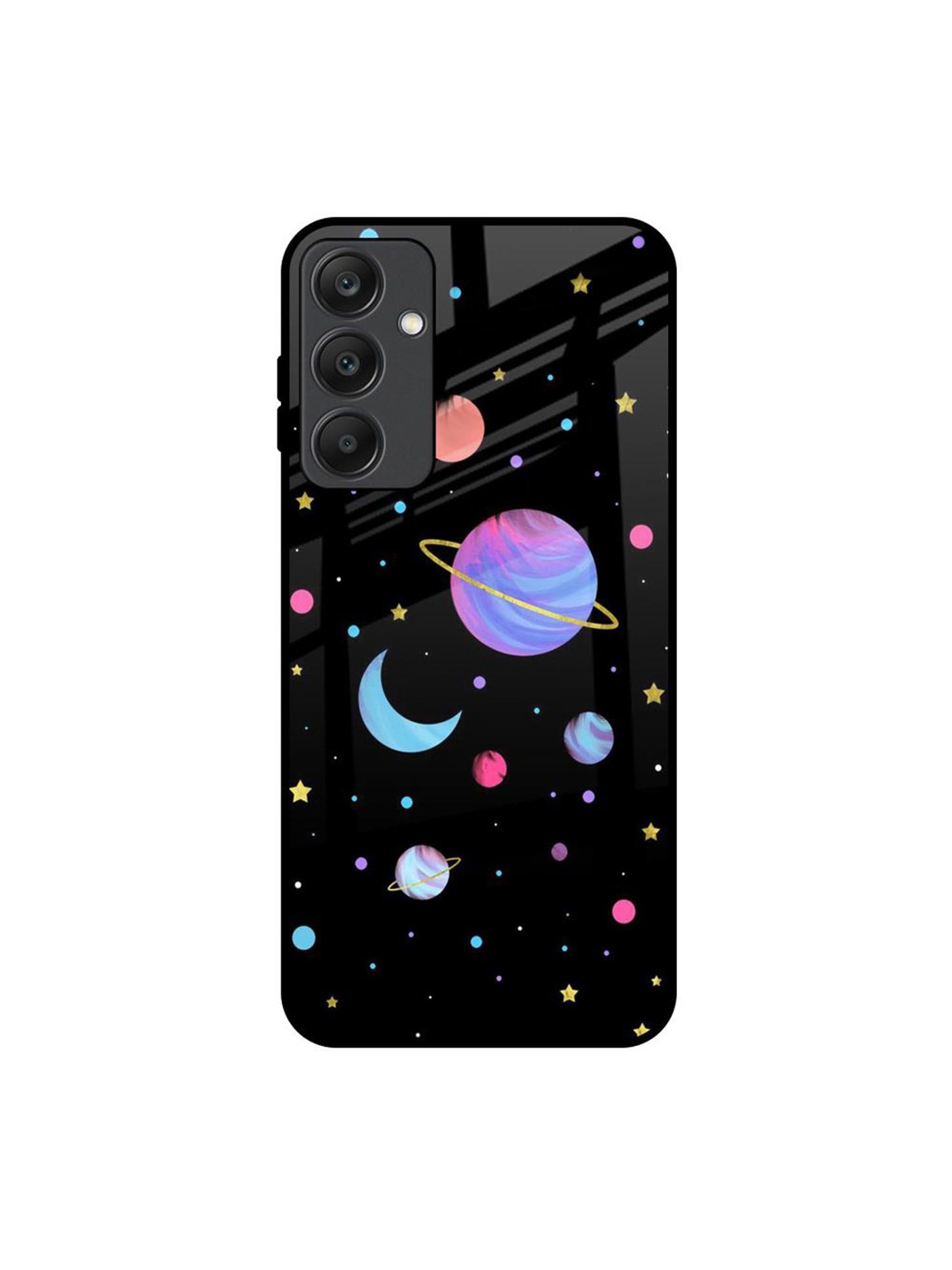 

QRIOH Quirky Printed Samsung Galaxy A25 5G Back Case Mobile Accessories, Black