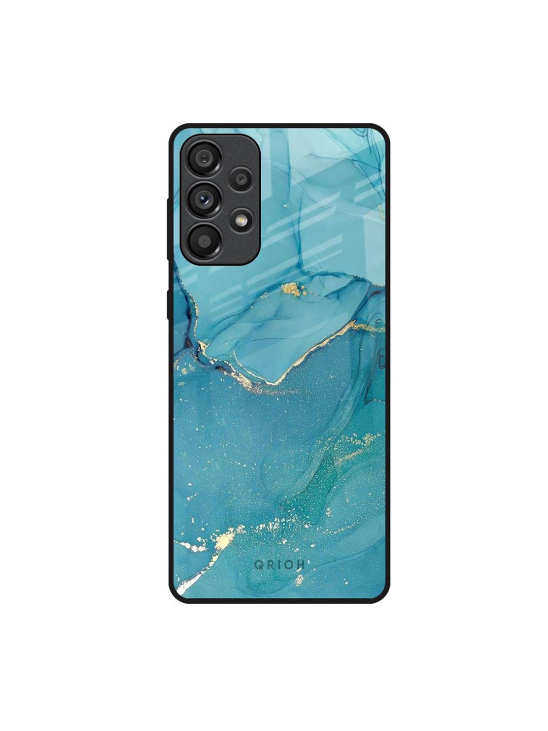 

QRIOH Abstract Printed Samsung Galaxy A73 5G Back Case Mobile Accessories, Blue