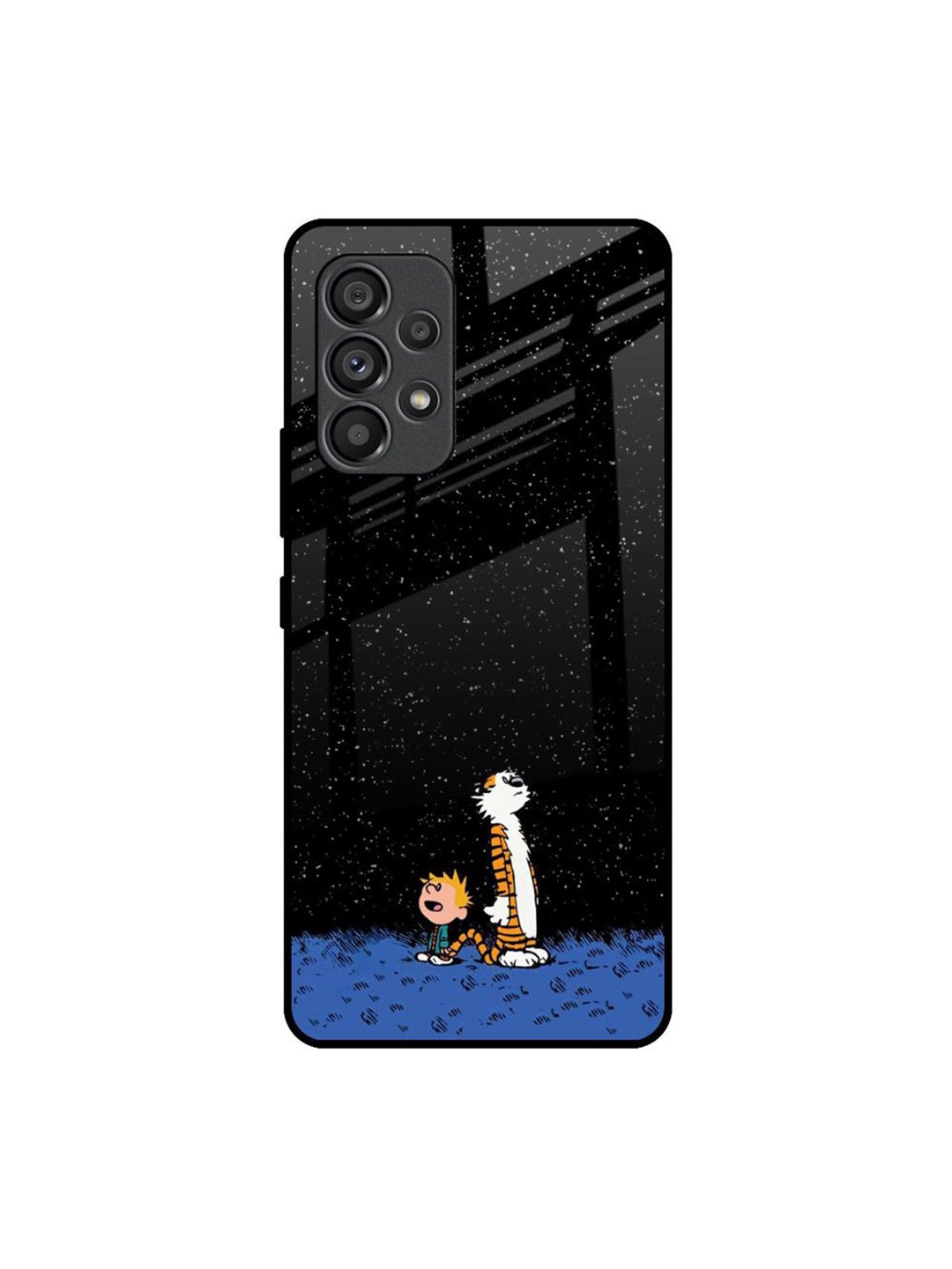 

QRIOH Quirky Printed Samsung Galaxy A53 5G Back Case Mobile Accessories, Black