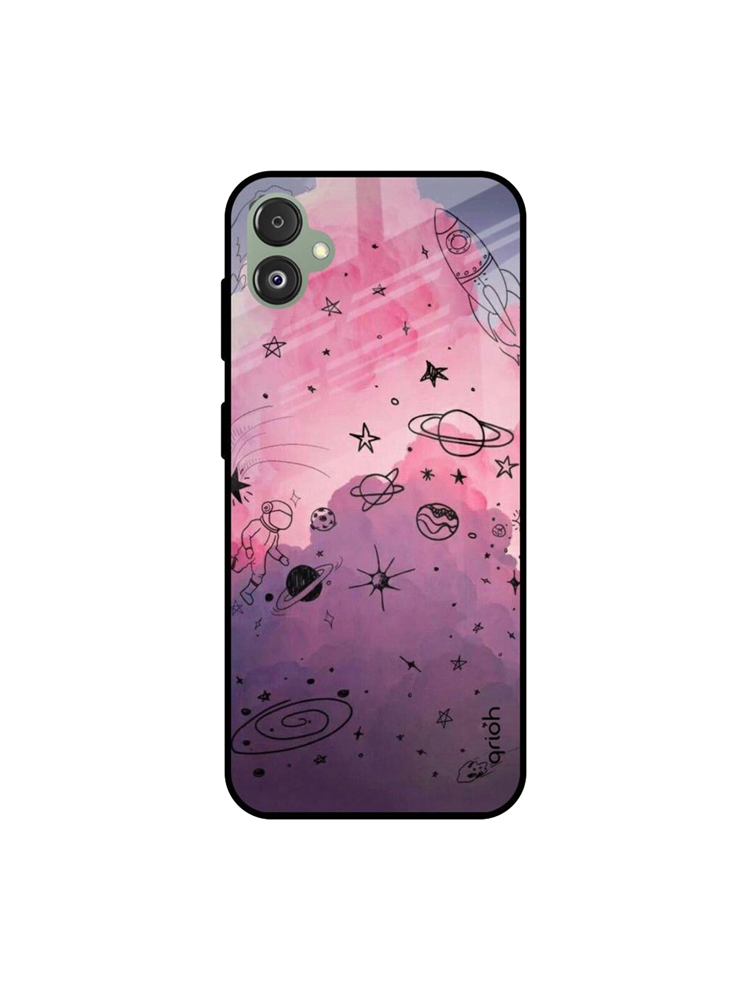

QRIOH Typography Printed Samsung Galaxy F14 5G Back Case Mobile Accessories, Purple