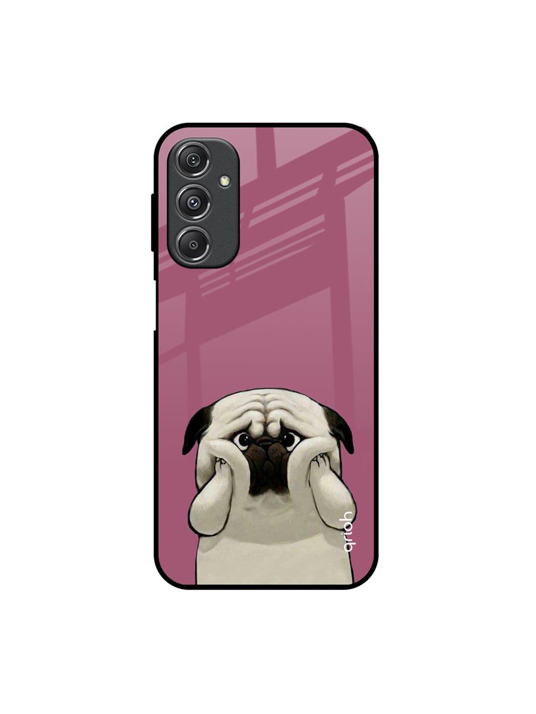 

QRIOH Quirky Printed Samsung Galaxy M34 5G Back Case Mobile Accessories, Pink