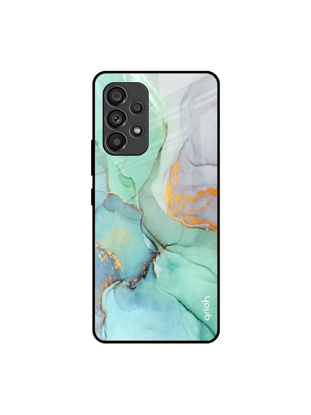 

QRIOH Abstract Printed Samsung Galaxy A53 5G Back Case Mobile Accessories, Green
