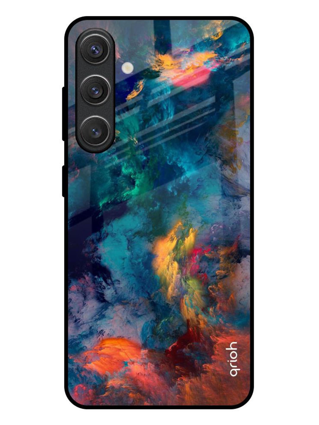 

QRIOH Abstract Printed Samsung Galaxy S25 Plus 5G Back Case Mobile Accessories, Blue