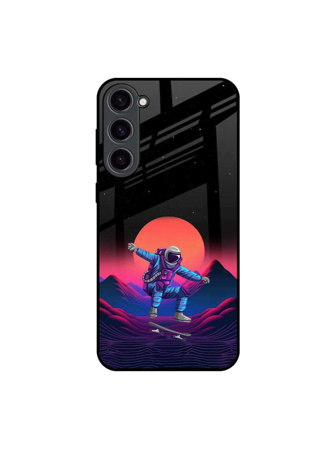 

QRIOH Quirky Printed Samsung Galaxy S23 Plus 5G Back Case Mobile Accessories, Black