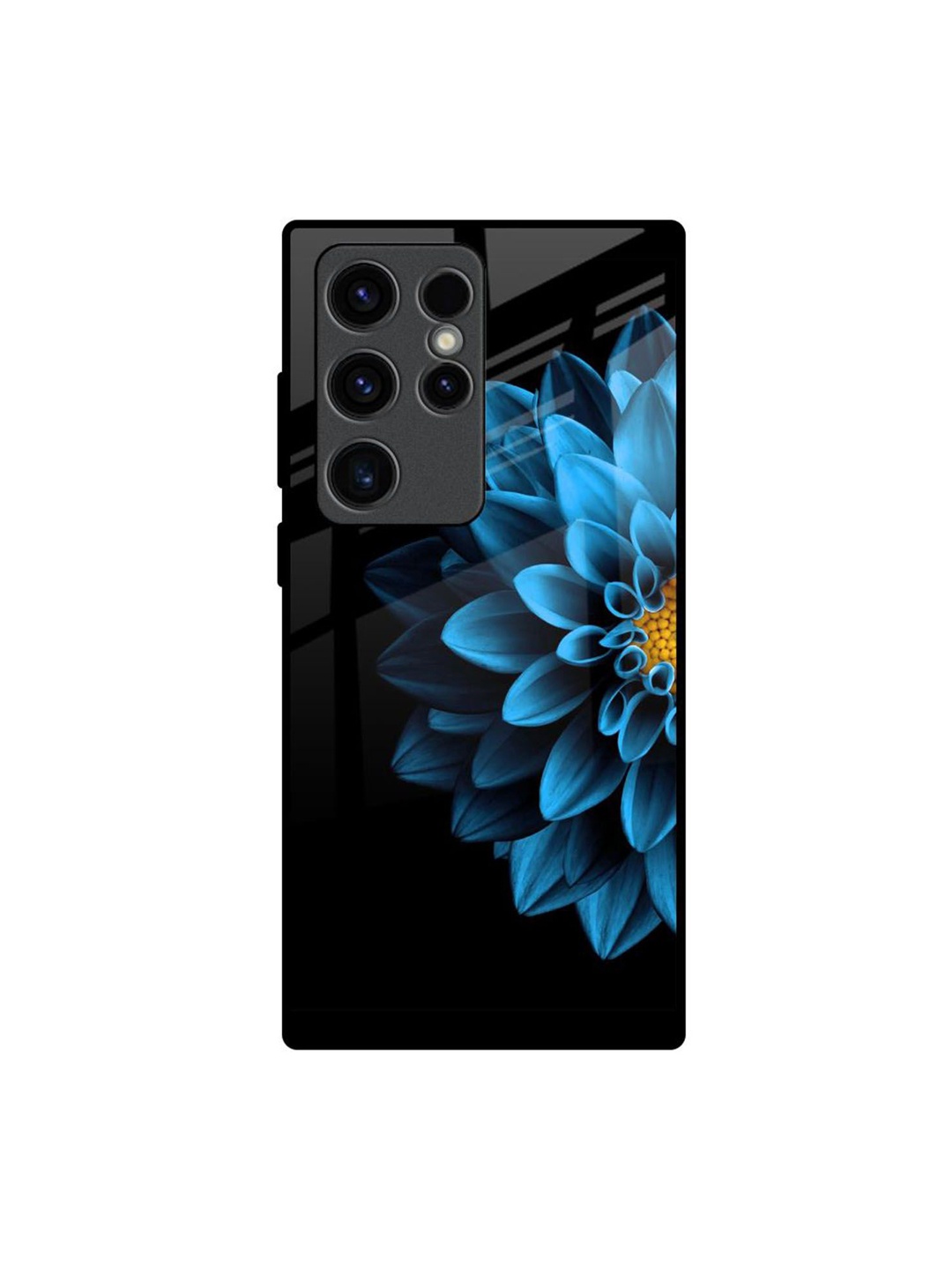 

QRIOH Floral Printed Samsung Galaxy S23 Ultra 5G Back Case Mobile Accessories, Blue