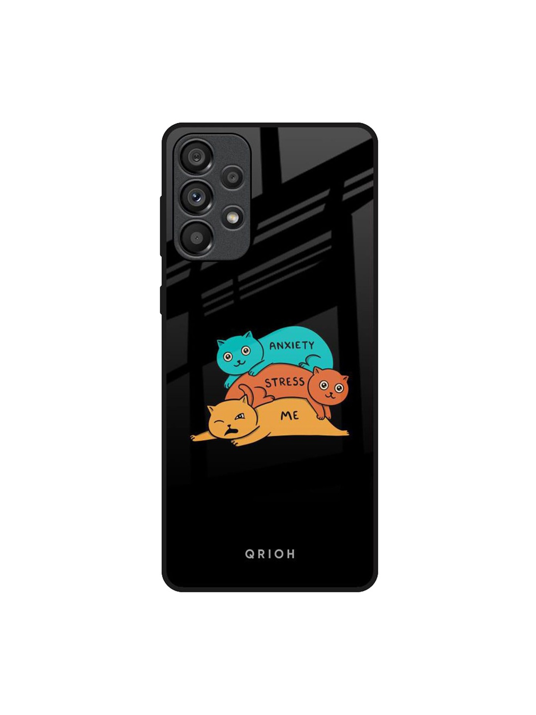 

QRIOH Quirky Printed Samsung Galaxy A33 5G Back Case Mobile Accessories, Black