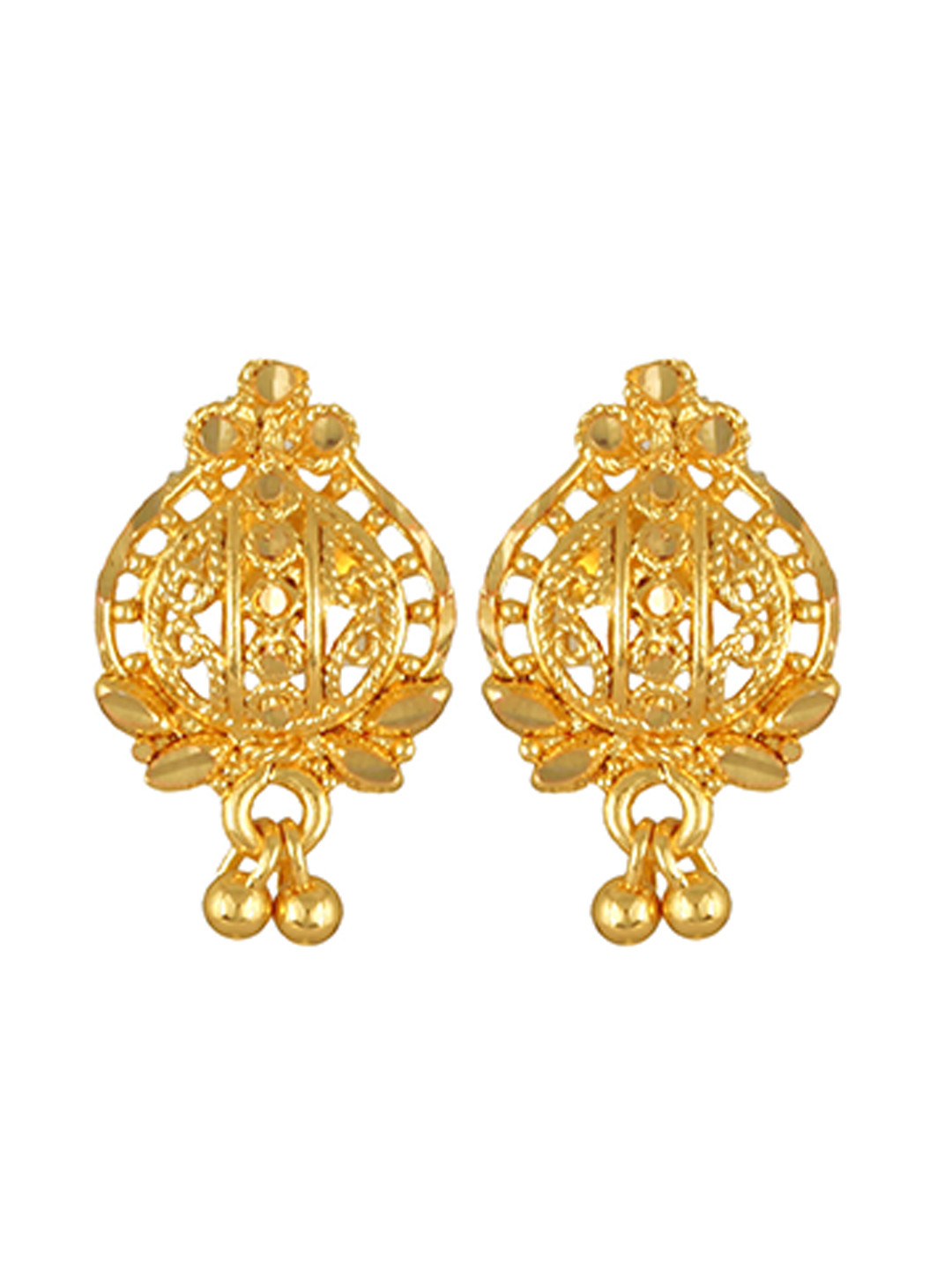 

DIVASTRI Gold-Plated Contemporary Drop Earrings
