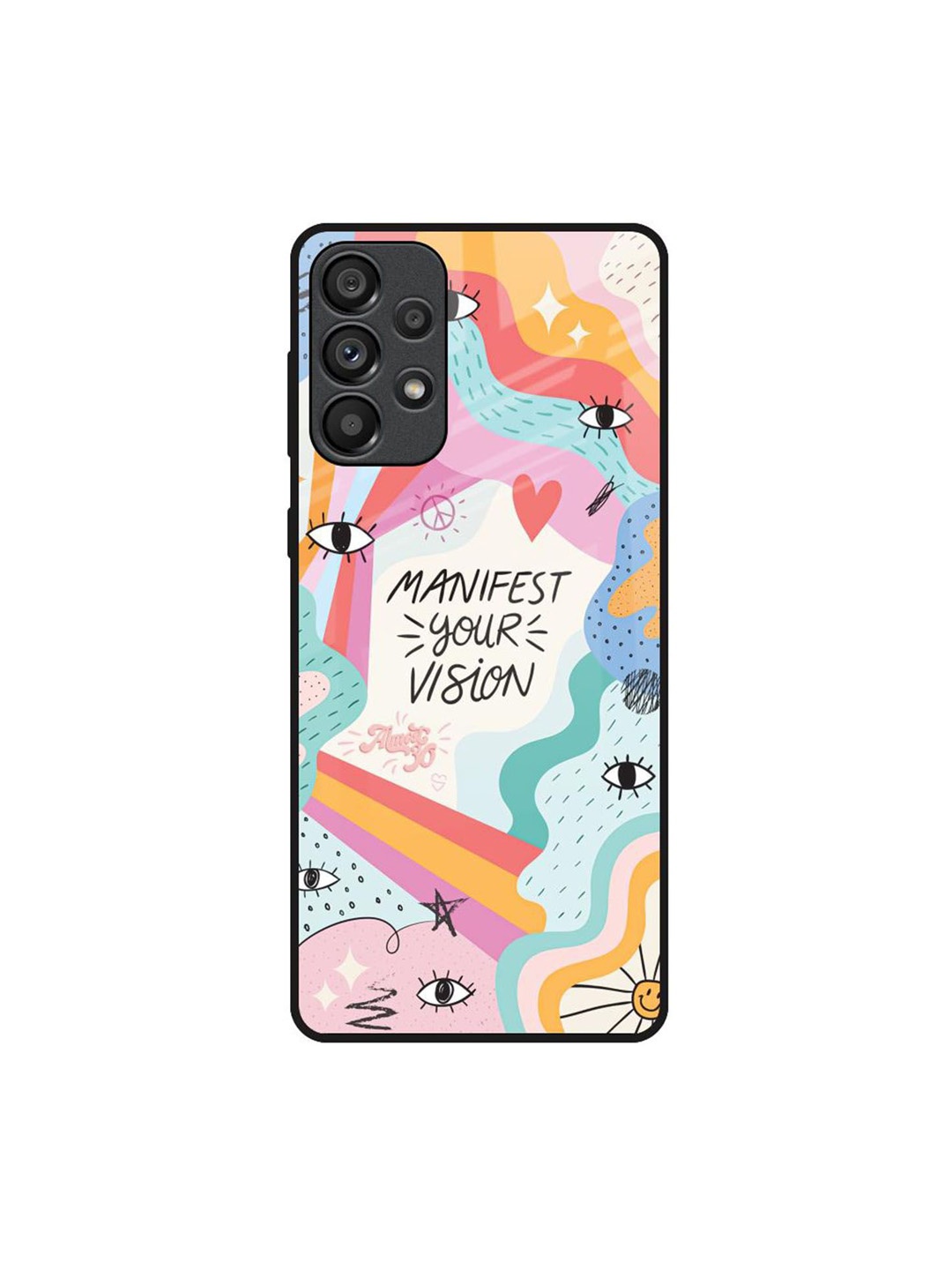 

QRIOH Quirky Printed Samsung Galaxy A33 5G Back Case Mobile Accessories, Black