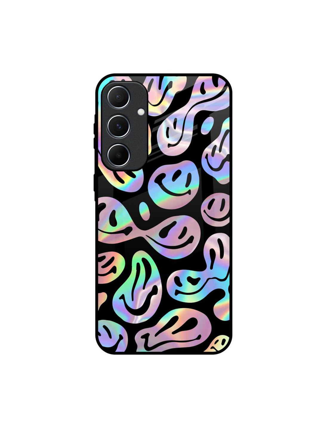 

QRIOH Quirky Printed Samsung Galaxy A55 5G Back Case Mobile Accessories, Black