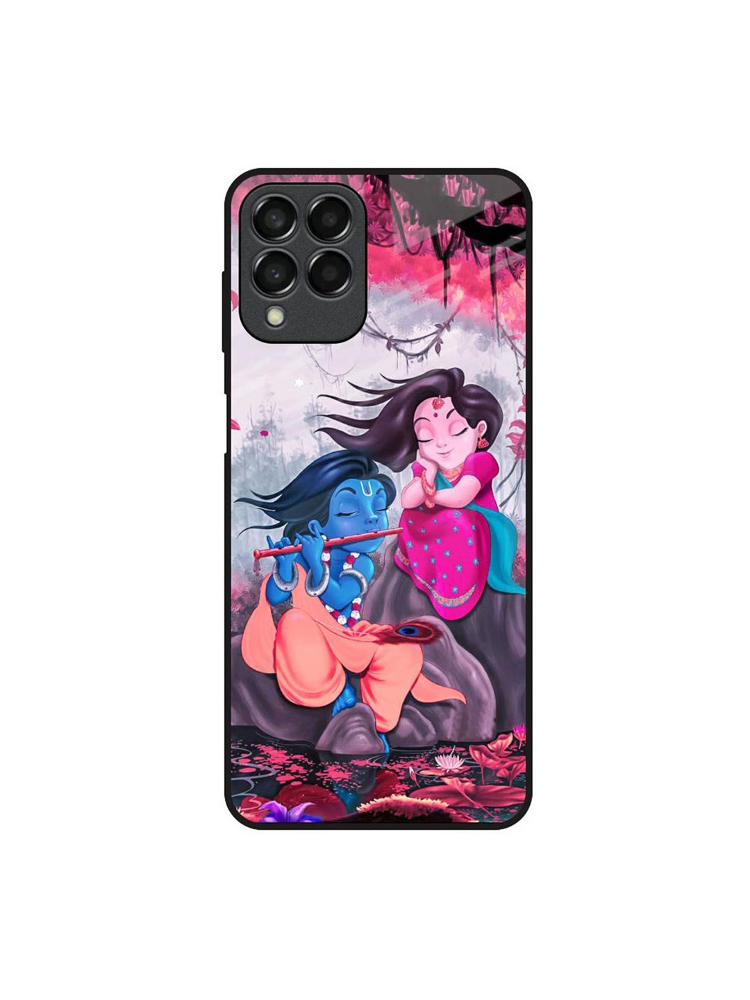 

QRIOH Quirky Printed Samsung Galaxy M33 5G Back Case Mobile Accessories, Blue