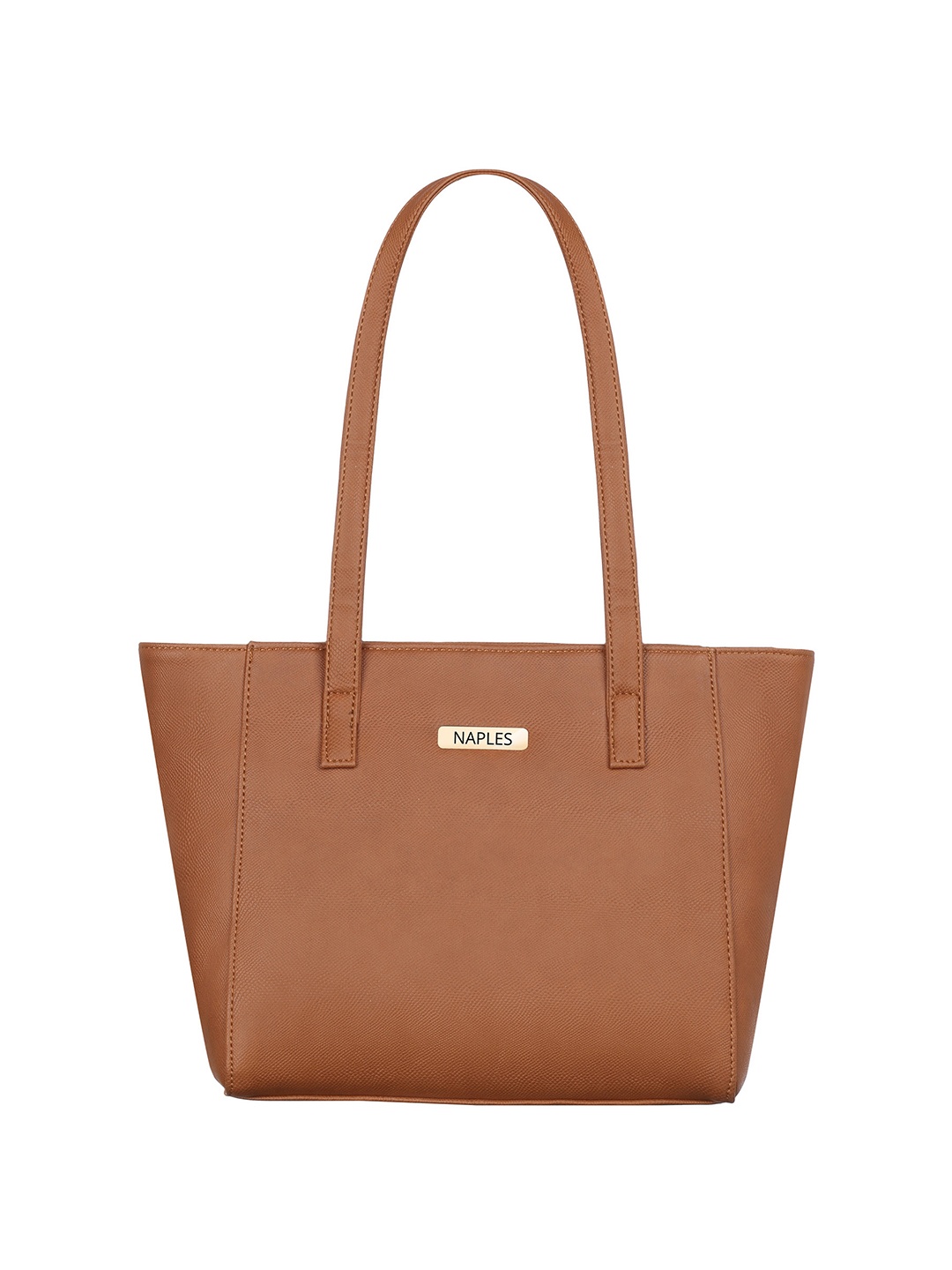 

Naples PU Structured Shoulder Bag, Tan