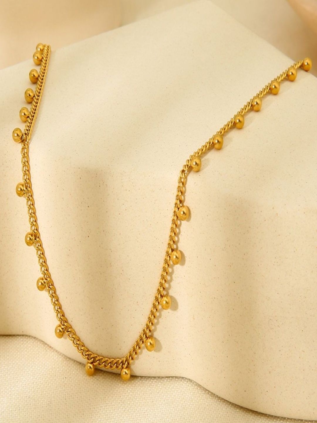 

AQUASTREET 18K Gold-Plated Ball Chain