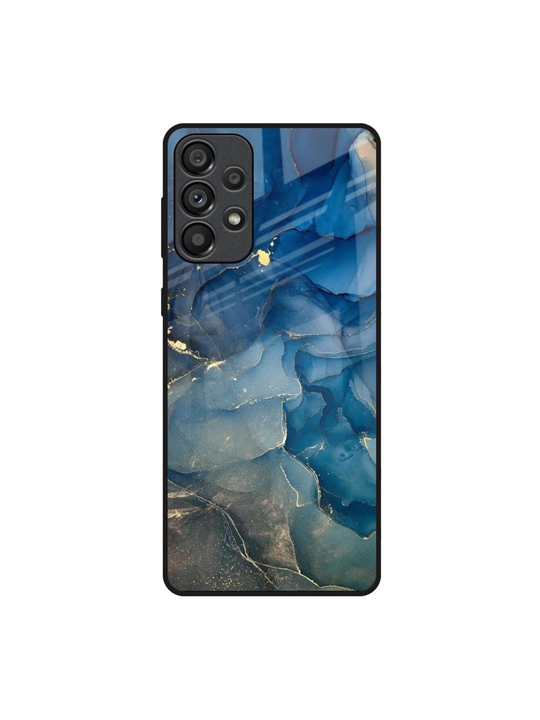 

QRIOH Abstract Printed Samsung Galaxy A33 5G Back Case Mobile Accessories, Blue
