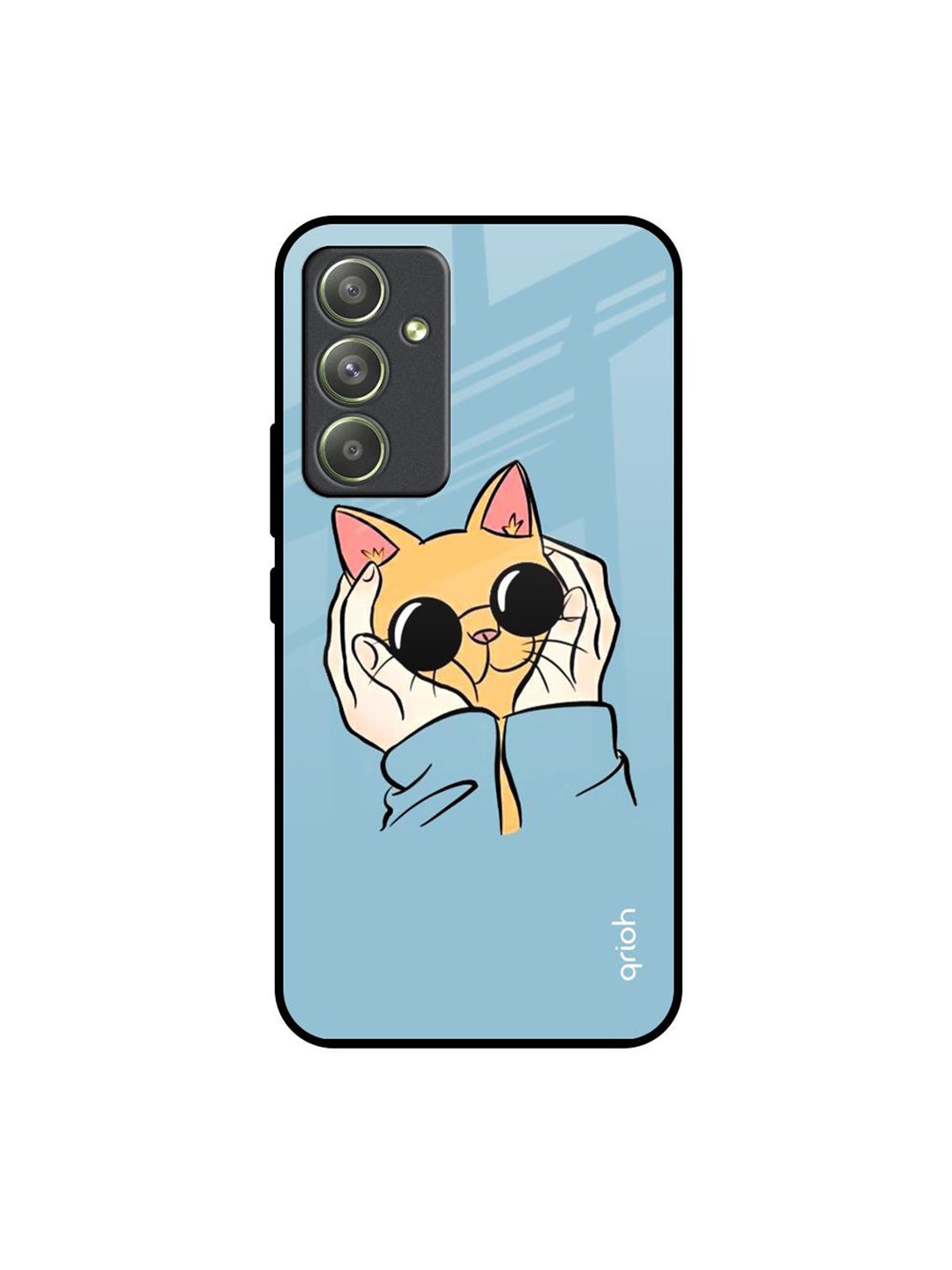

QRIOH Quirky Printed Samsung Galaxy A54 5G Back Case Mobile Accessories, Blue