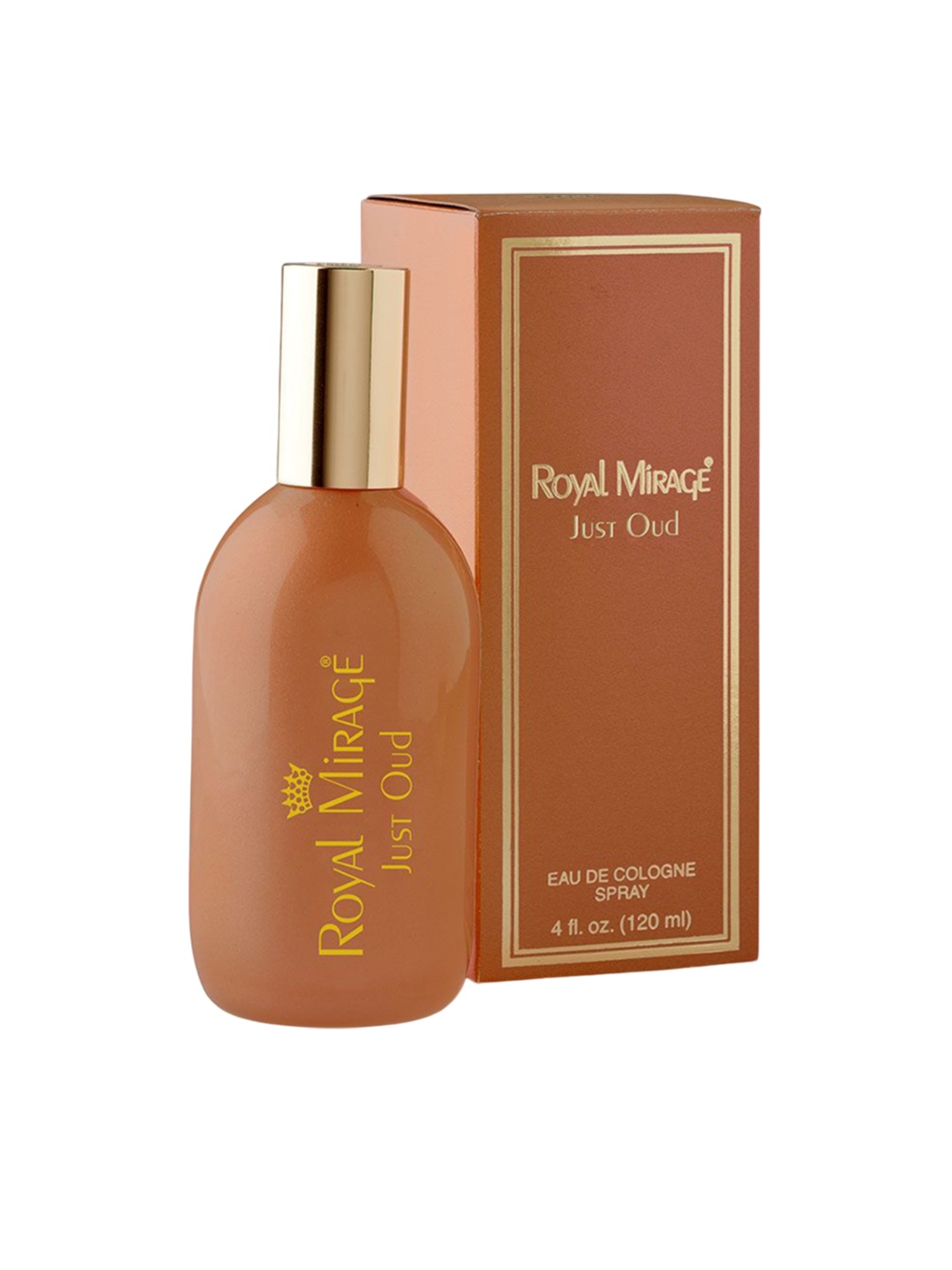 

Royal Mirage Unisex Just Oud Long Lasting Eau de Cologne - 120 ml, Brown