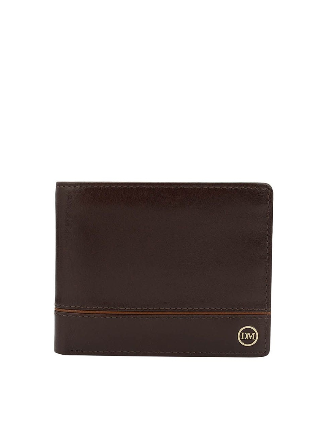 

Da Milano Men Leather Two Fold Wallet, Brown