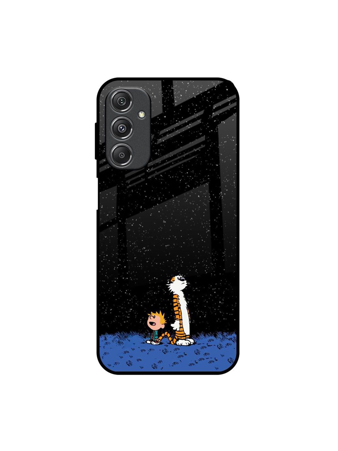 

QRIOH Quirky Printed Samsung Galaxy M34 5G Back Case Mobile Accessories, Black