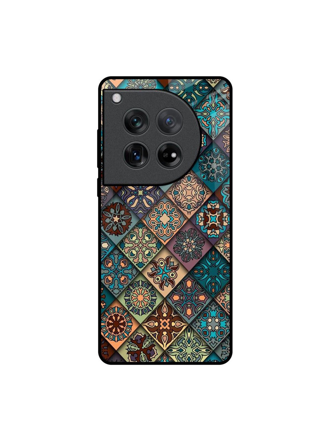 

QRIOH Quirky Printed Oneplus 12 Back Case Mobile Accessories, Teal